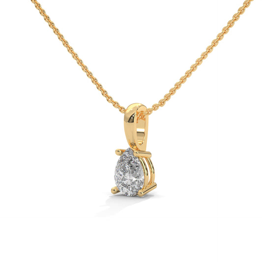 Caelira Pear Pendant With Chain