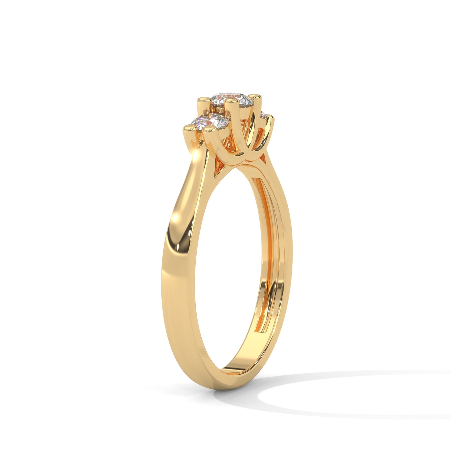 Trinity Solitaire Ring