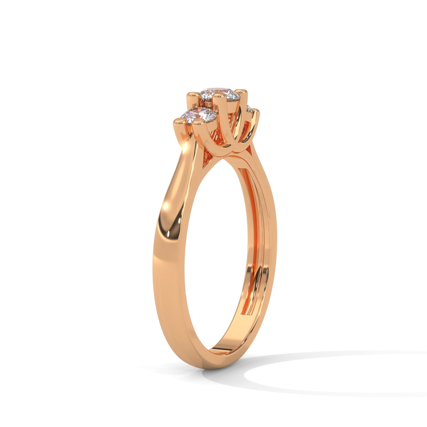 Trinity Solitaire Ring