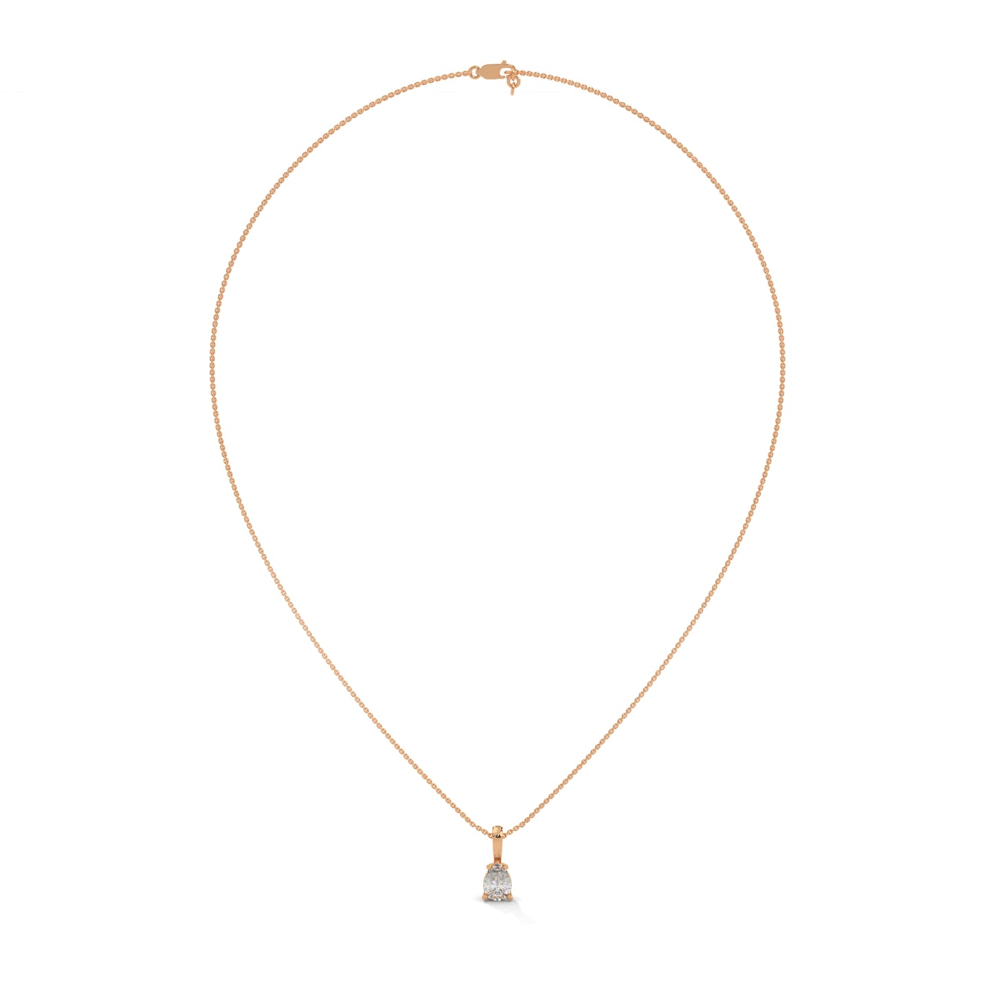 Caelira Pear Pendant With Chain