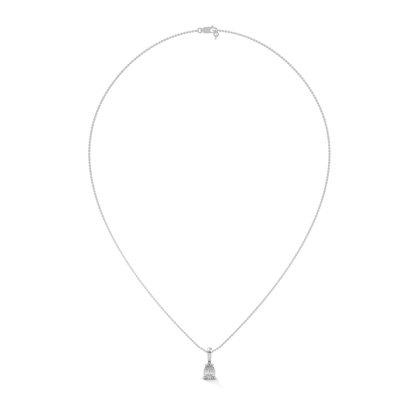 Caelira Pear Pendant With Chain