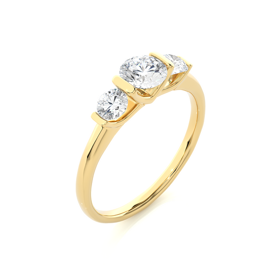 Unique Triplet Ring