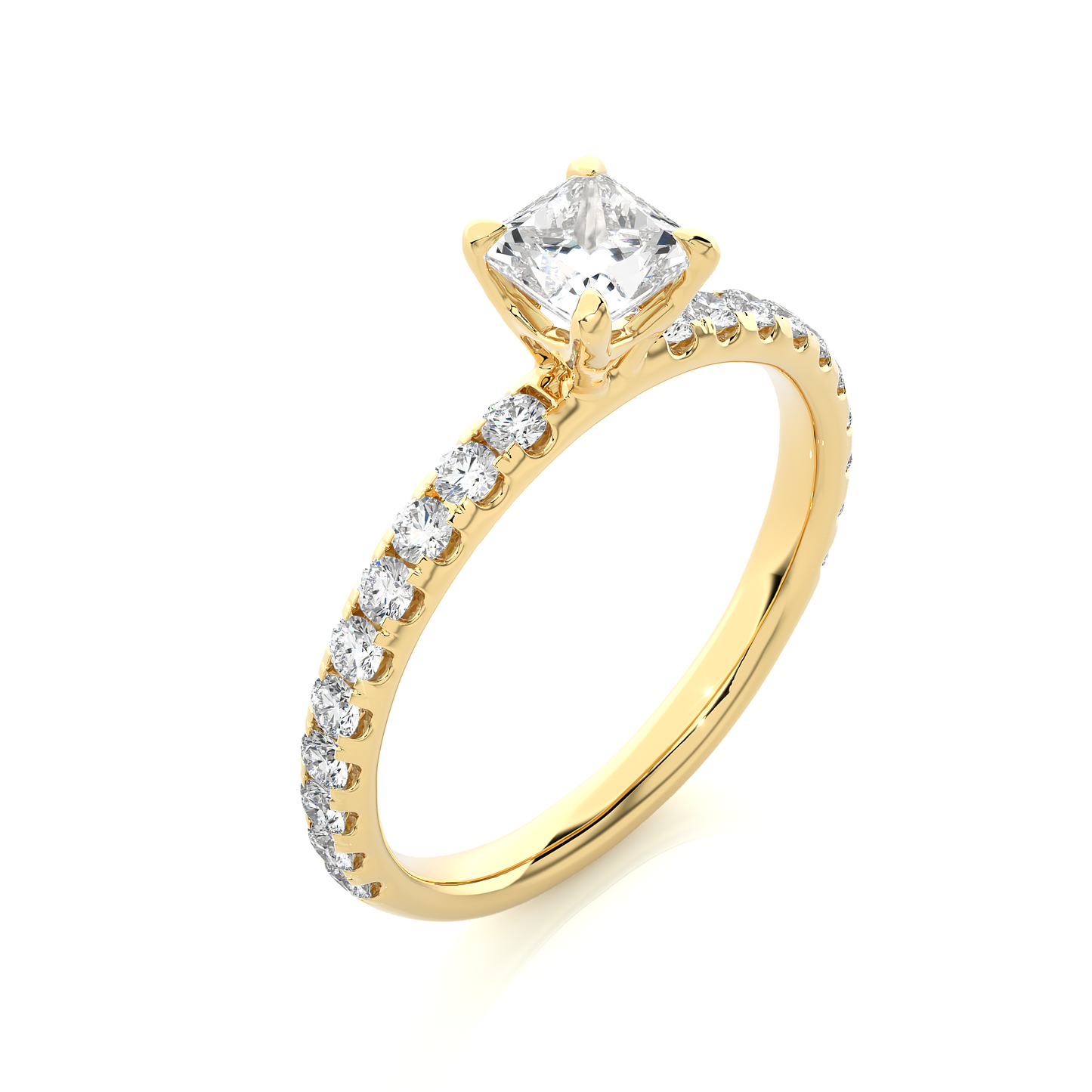Imperial Princess Side Stone Ring