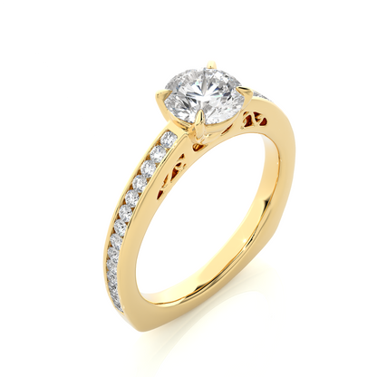 Lavish Side Stone Ring