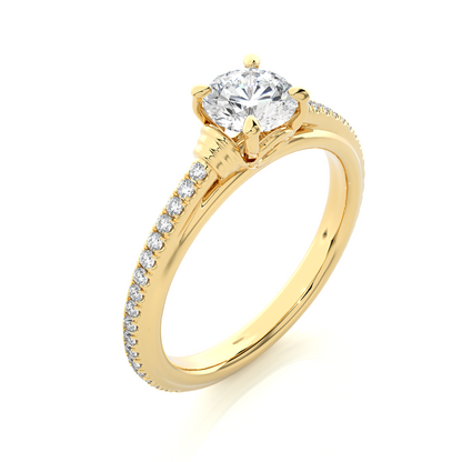 Luminaire Side Stone Ring