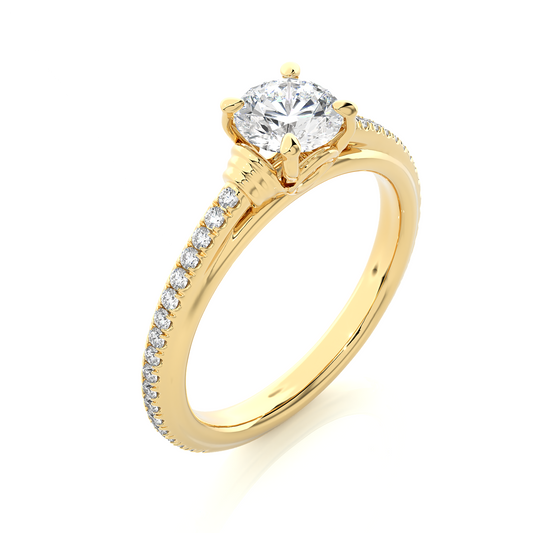 Luminaire Side Stone Ring