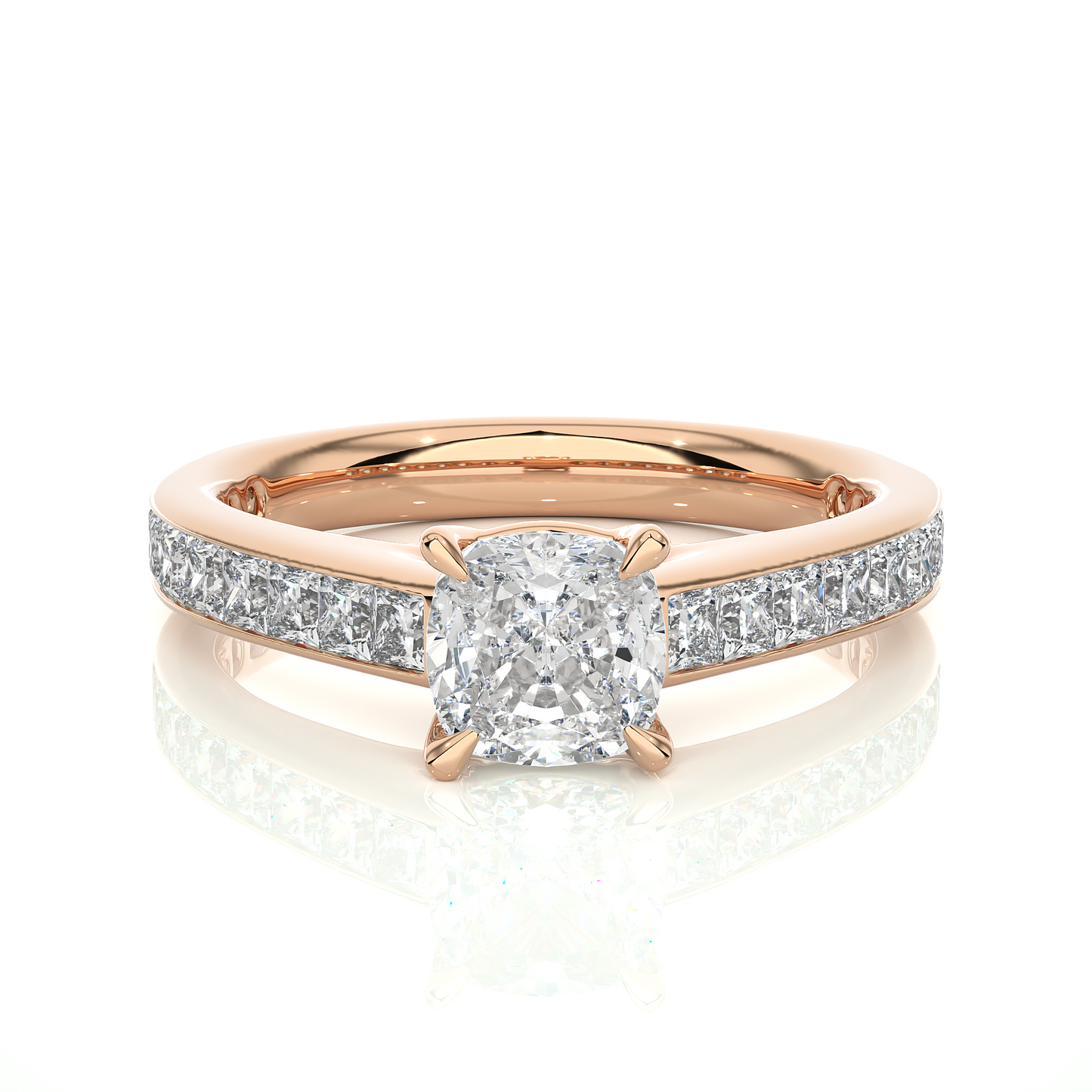 Velvet Cushion Side Stone Ring