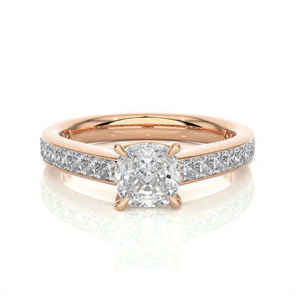Velvet Cushion Side Stone Ring