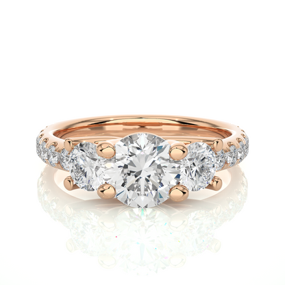 Bridal Three Stone Ring