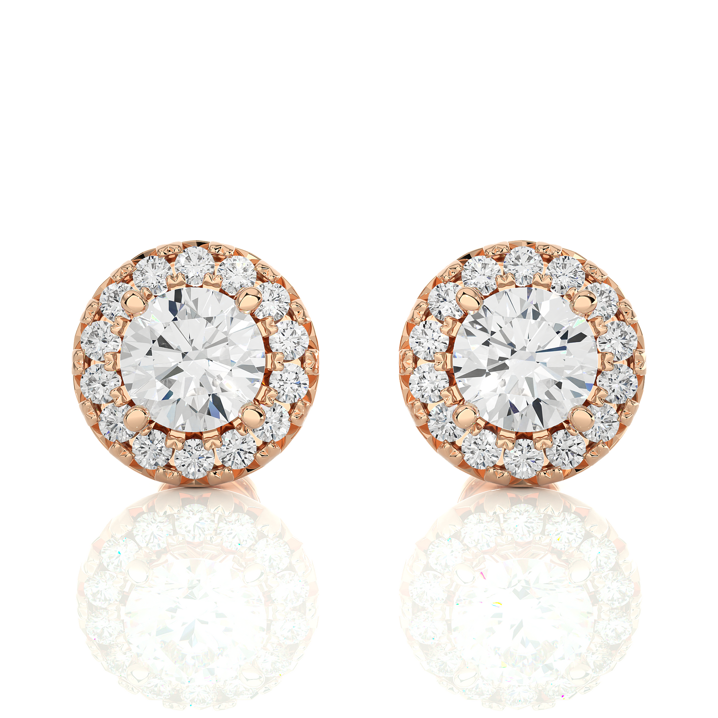 Vintage Halo Studs Earrings