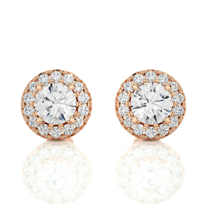 Vintage Halo Studs Earrings