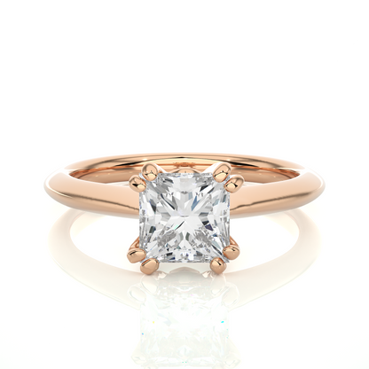 Classic Princess Solitaire Ring