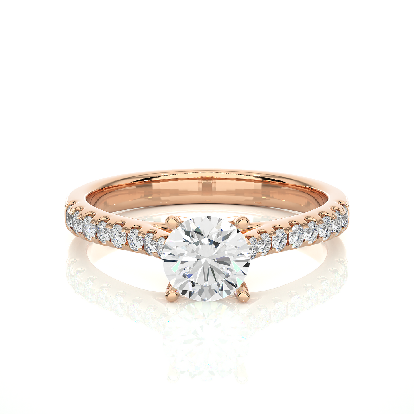 Grandeur Side Stone Ring
