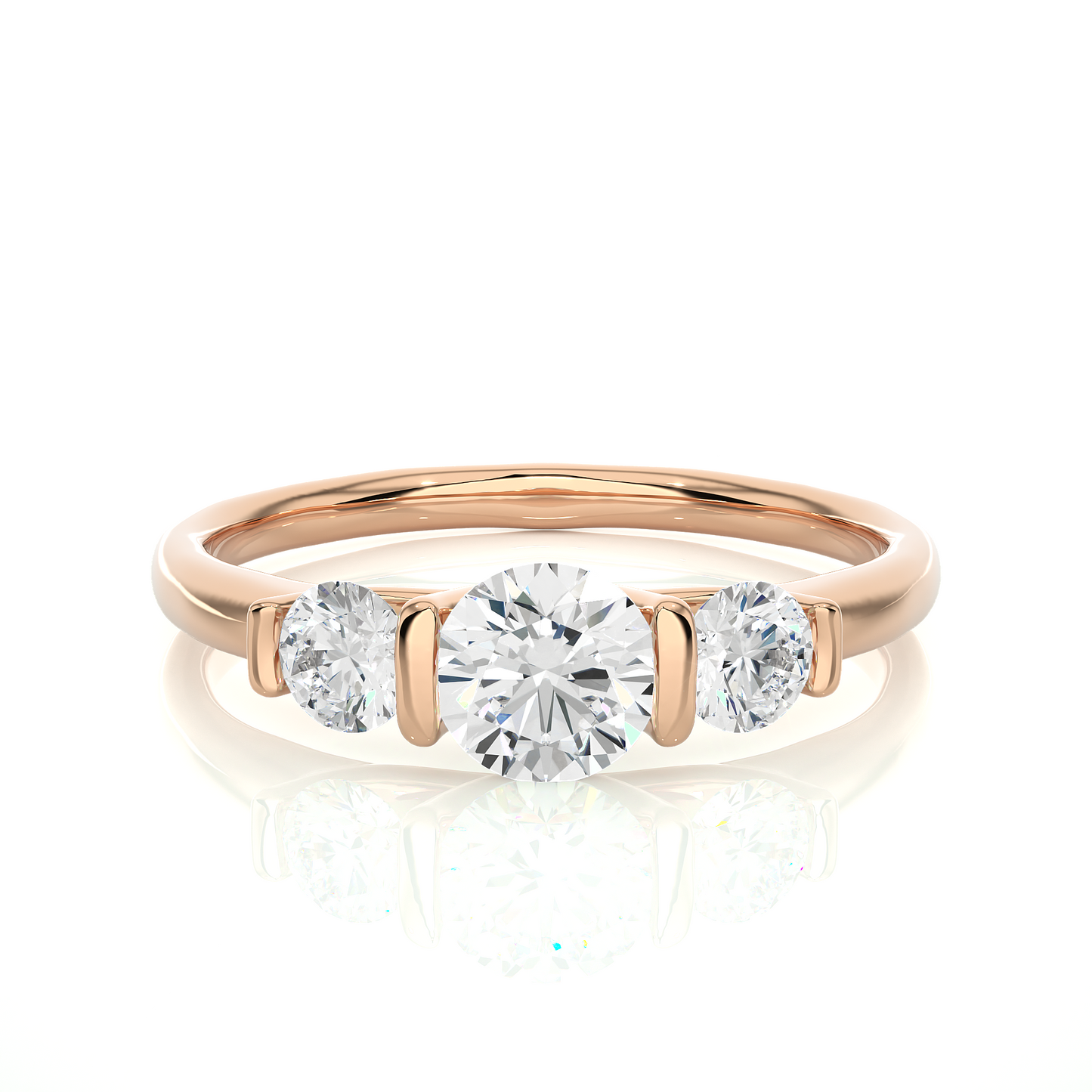 Unique Triplet Ring