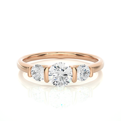 Unique Triplet Ring