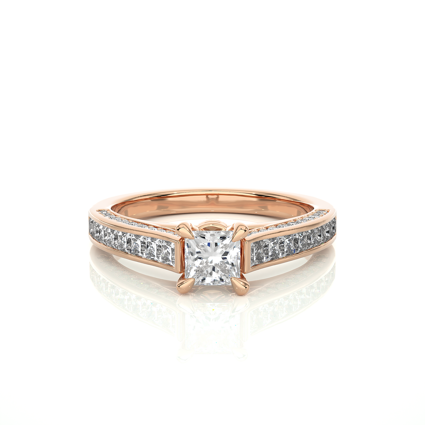 Infinite Princess Side Stone Ring