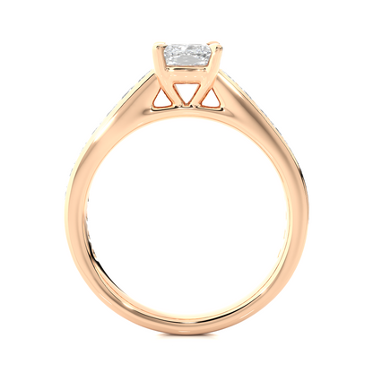 Velvet Cushion Side Stone Ring