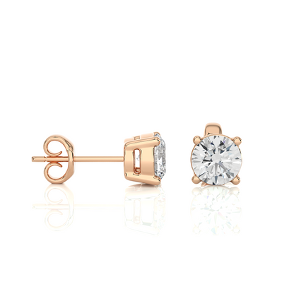 Velisse Round Stud Earrings