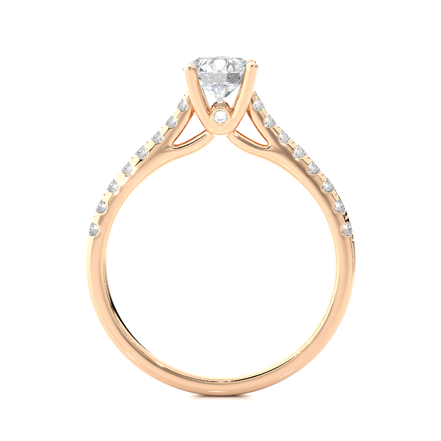 Grandeur Side Stone Ring