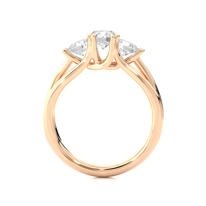 Triad Solitaire Ring