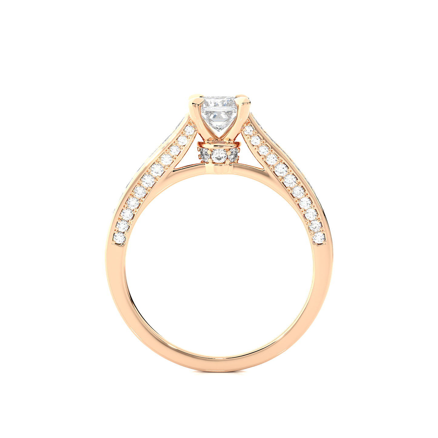 Infinite Princess Side Stone Ring