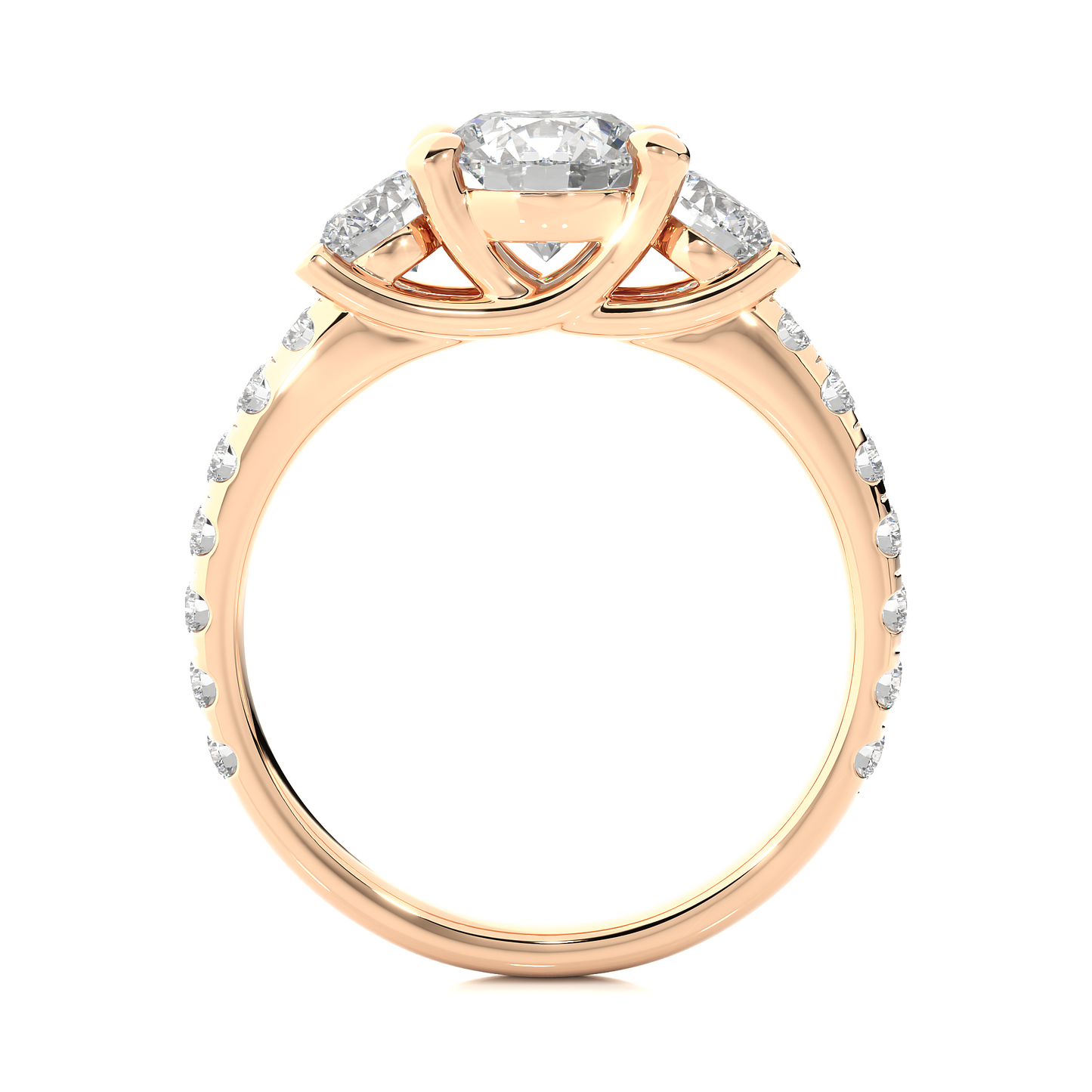 Bridal Three Stone Ring