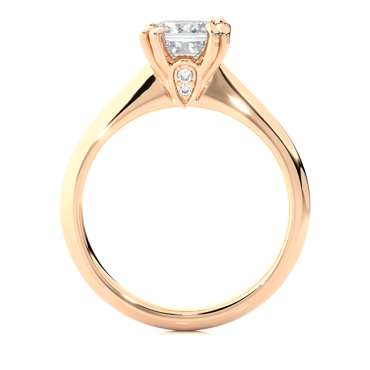 Classic Princess Solitaire Ring