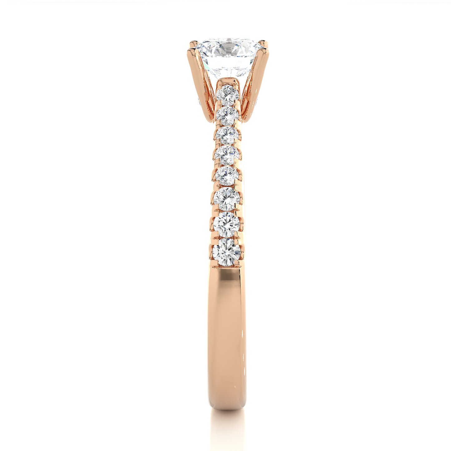 Grandeur Side Stone Ring
