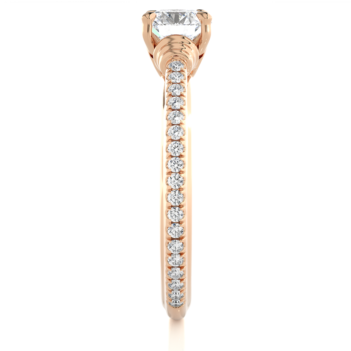 Luminaire Side Stone Ring