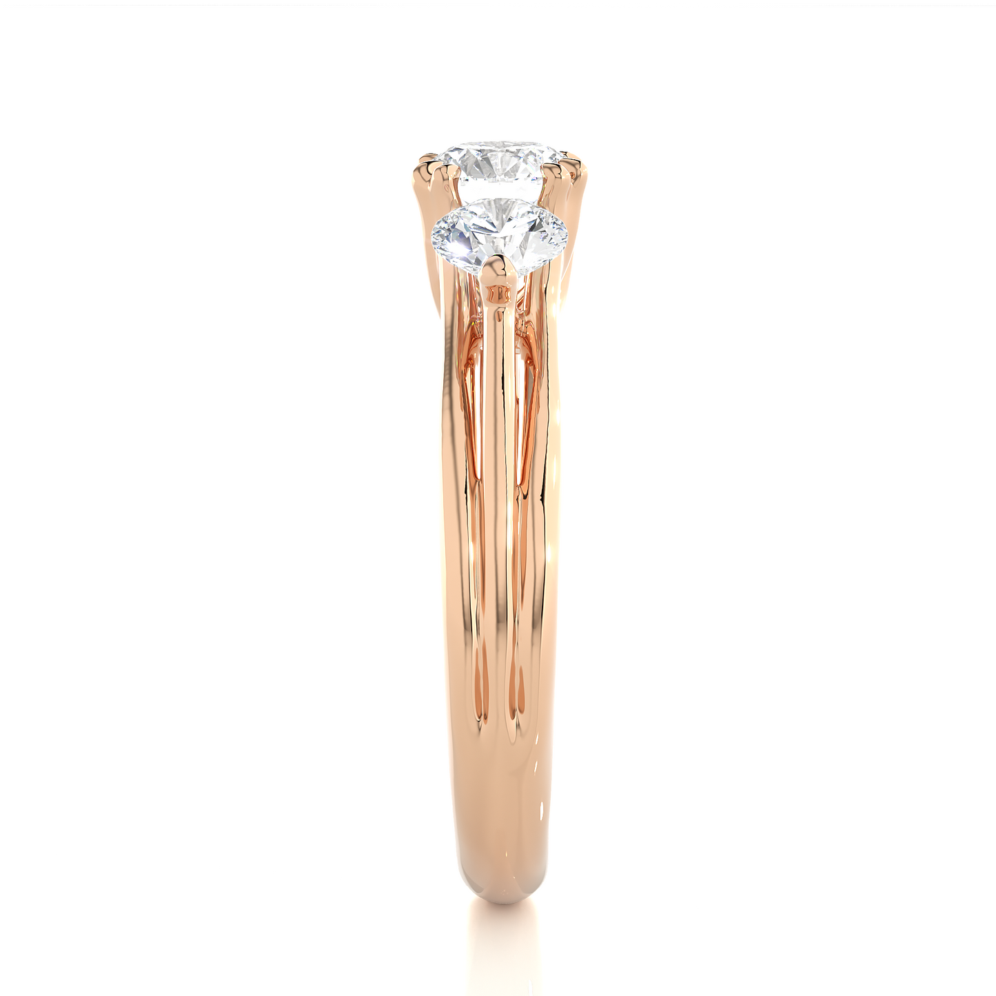 Triad Solitaire Ring