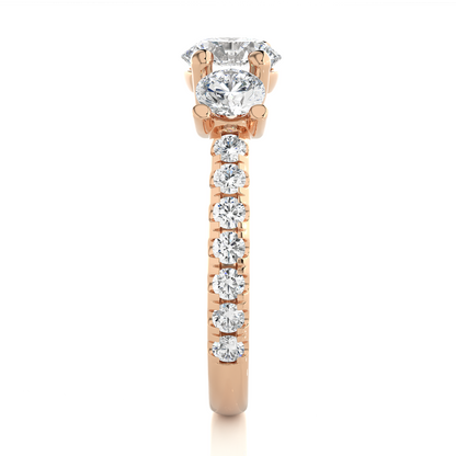 Bridal Three Stone Ring