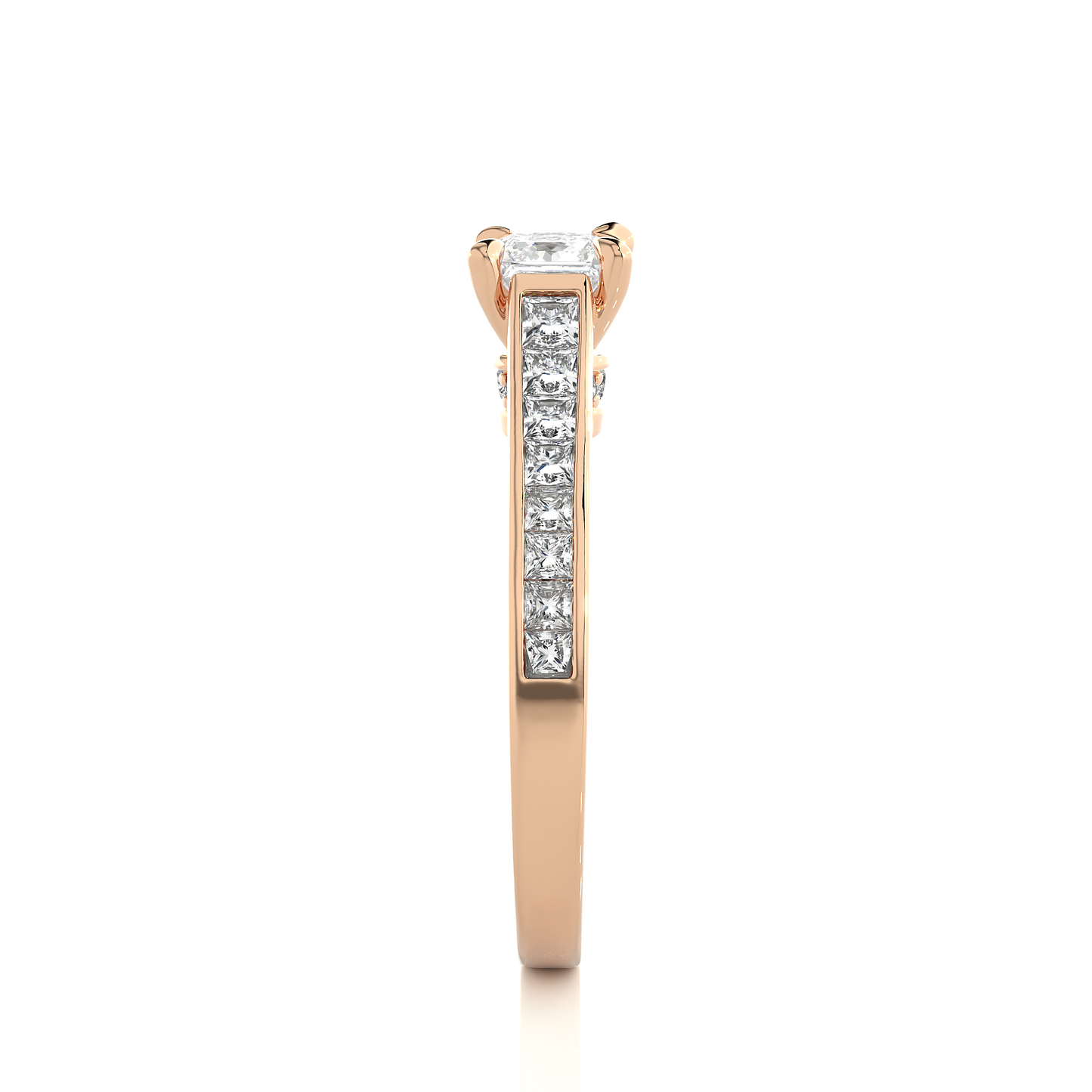 Infinite Princess Side Stone Ring