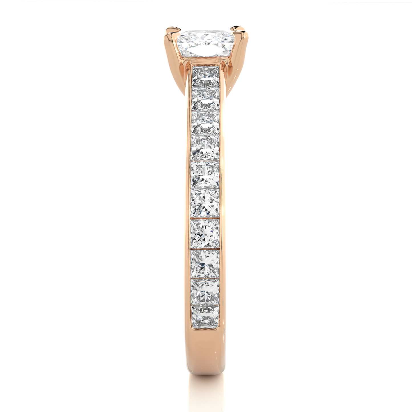 Velvet Cushion Side Stone Ring