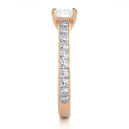 Velvet Cushion Side Stone Ring