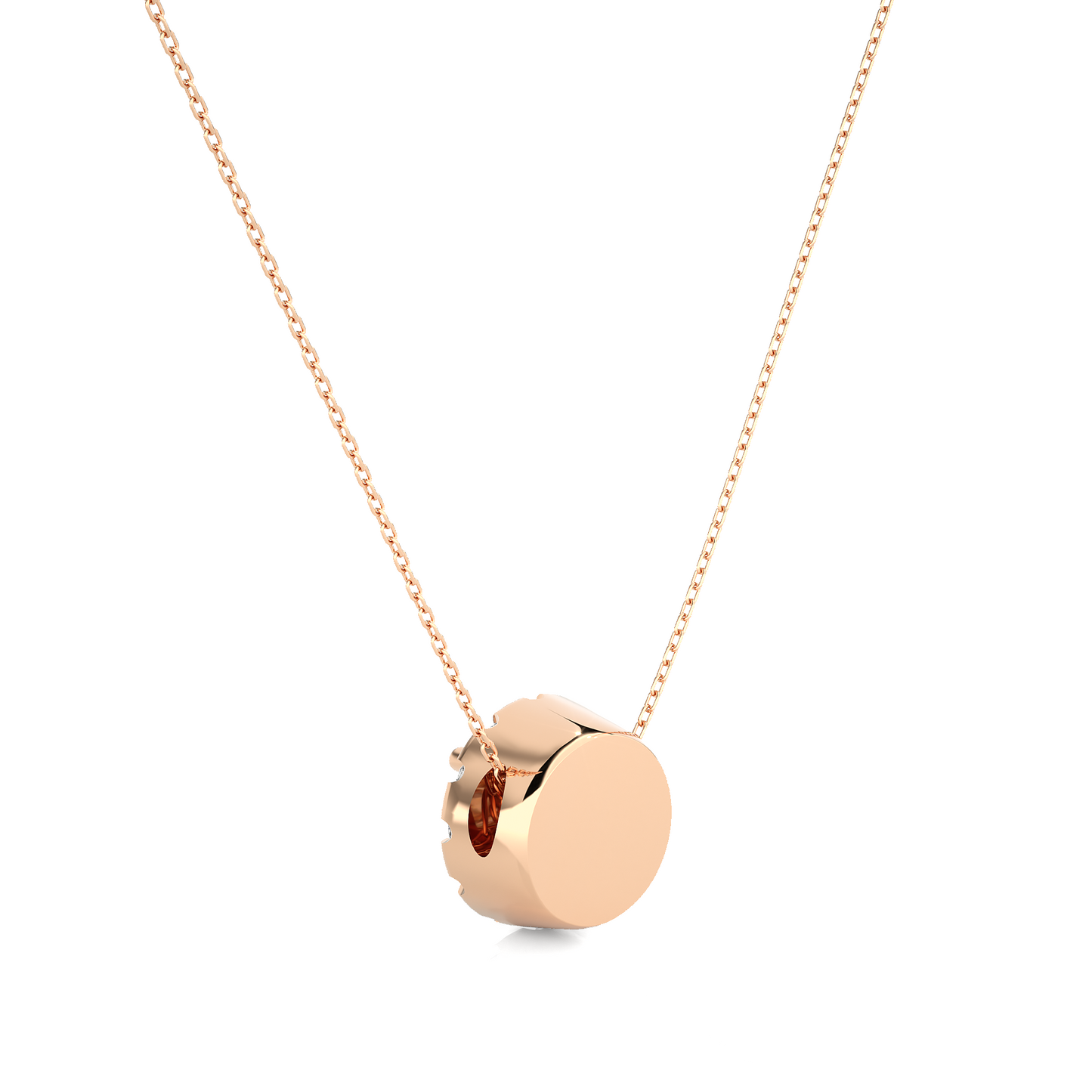 Classic Halo Pendant With Chain
