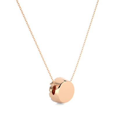 Classic Halo Pendant With Chain