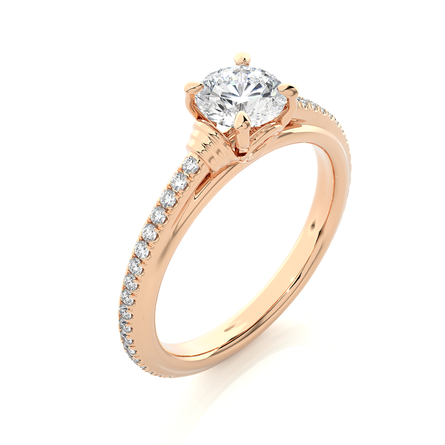 Luminaire Side Stone Ring