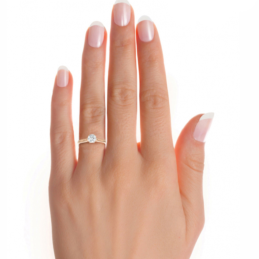Crowned Solitaire Ring
