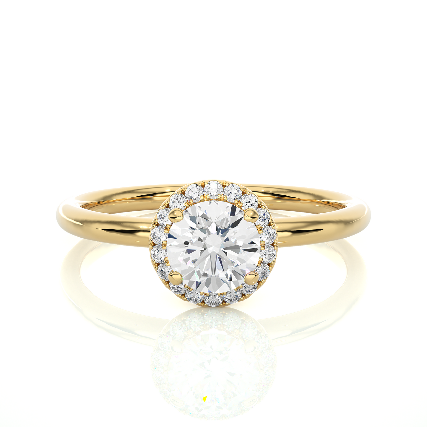 Classic Round Halo Ring