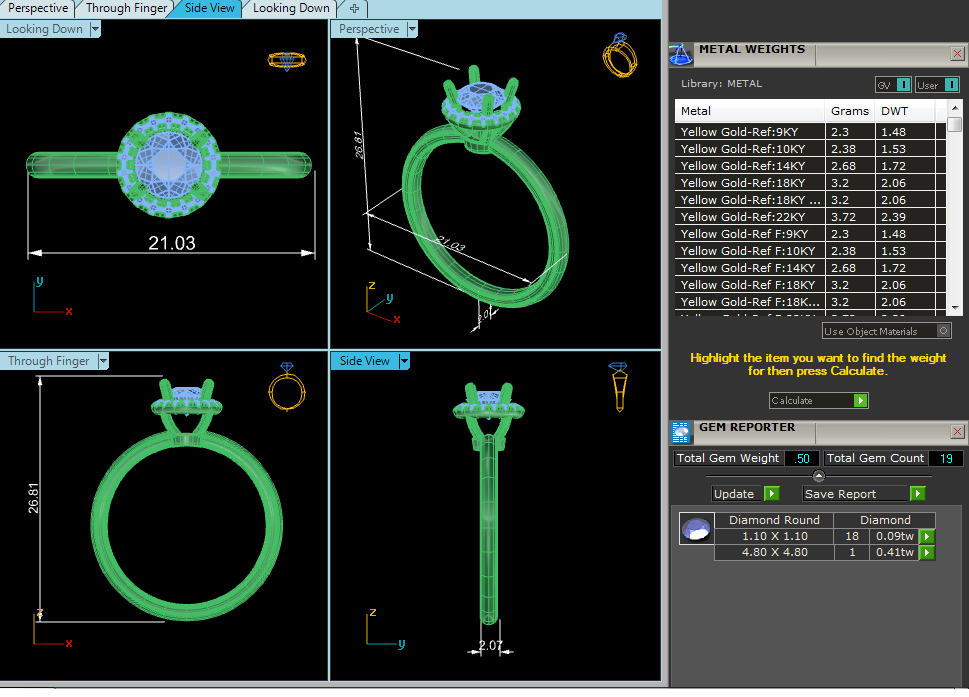 Classic Round Halo Ring