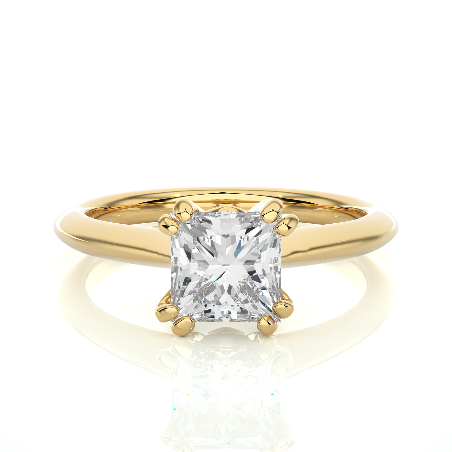 Classic Princess Solitaire Ring