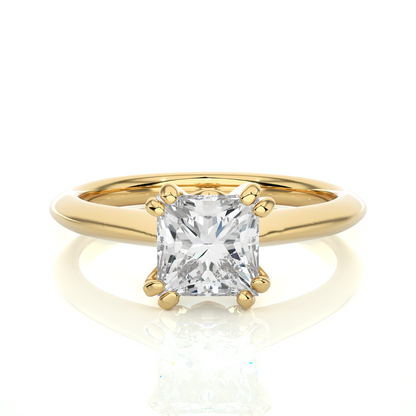 Classic Princess Solitaire Ring