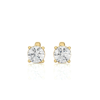 Velisse Round Stud Earrings