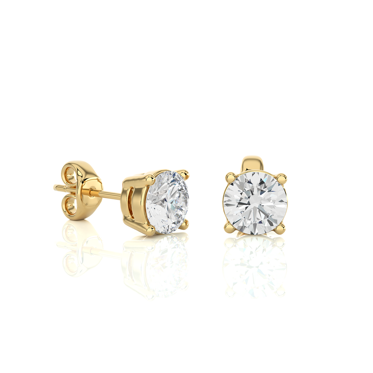 Velisse Round Stud Earrings