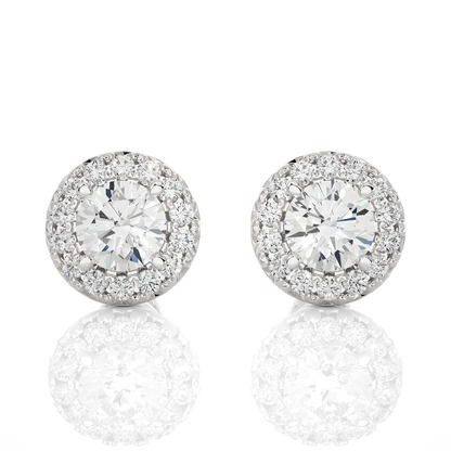 Vintage Halo Studs Earrings
