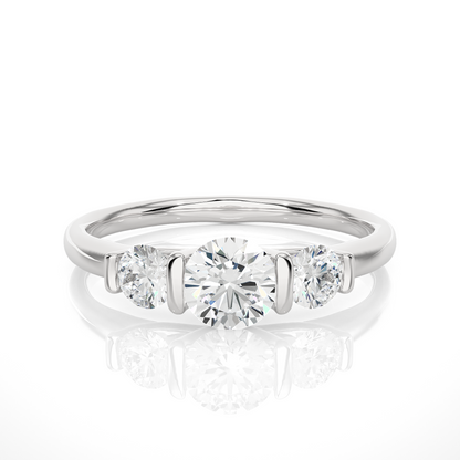 Unique Triplet Ring