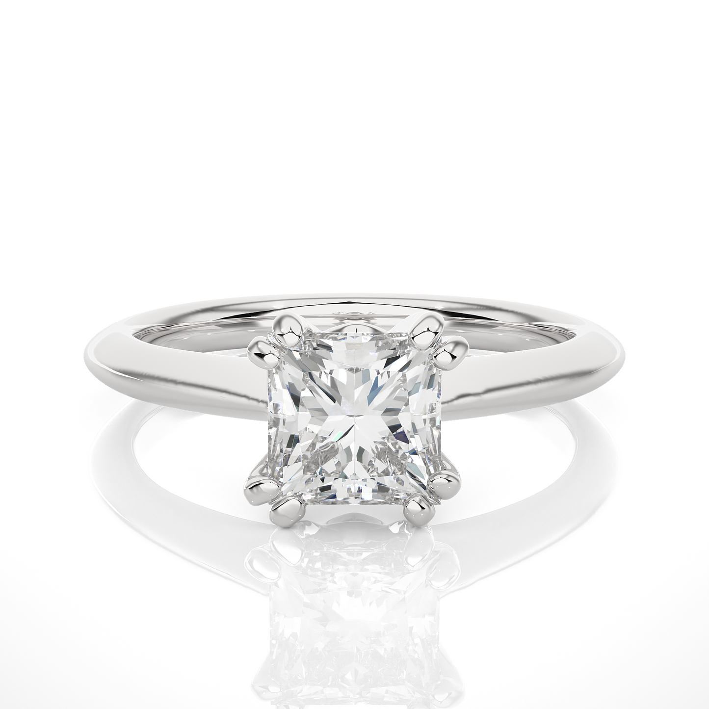 Classic Princess Solitaire Ring