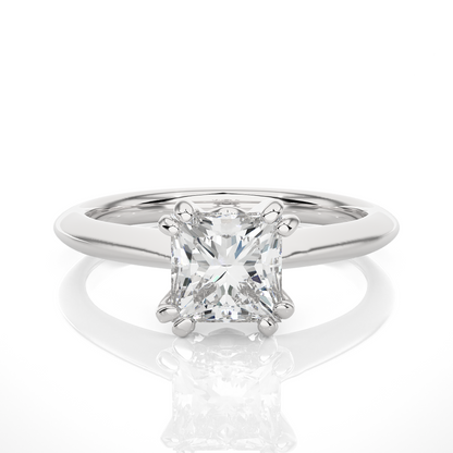 Classic Princess Solitaire Ring