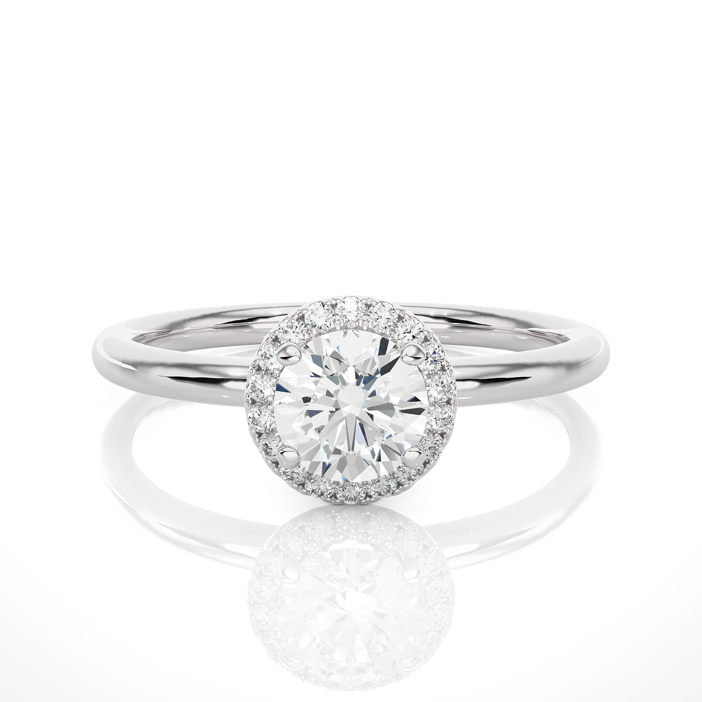 Classic Round Halo Ring