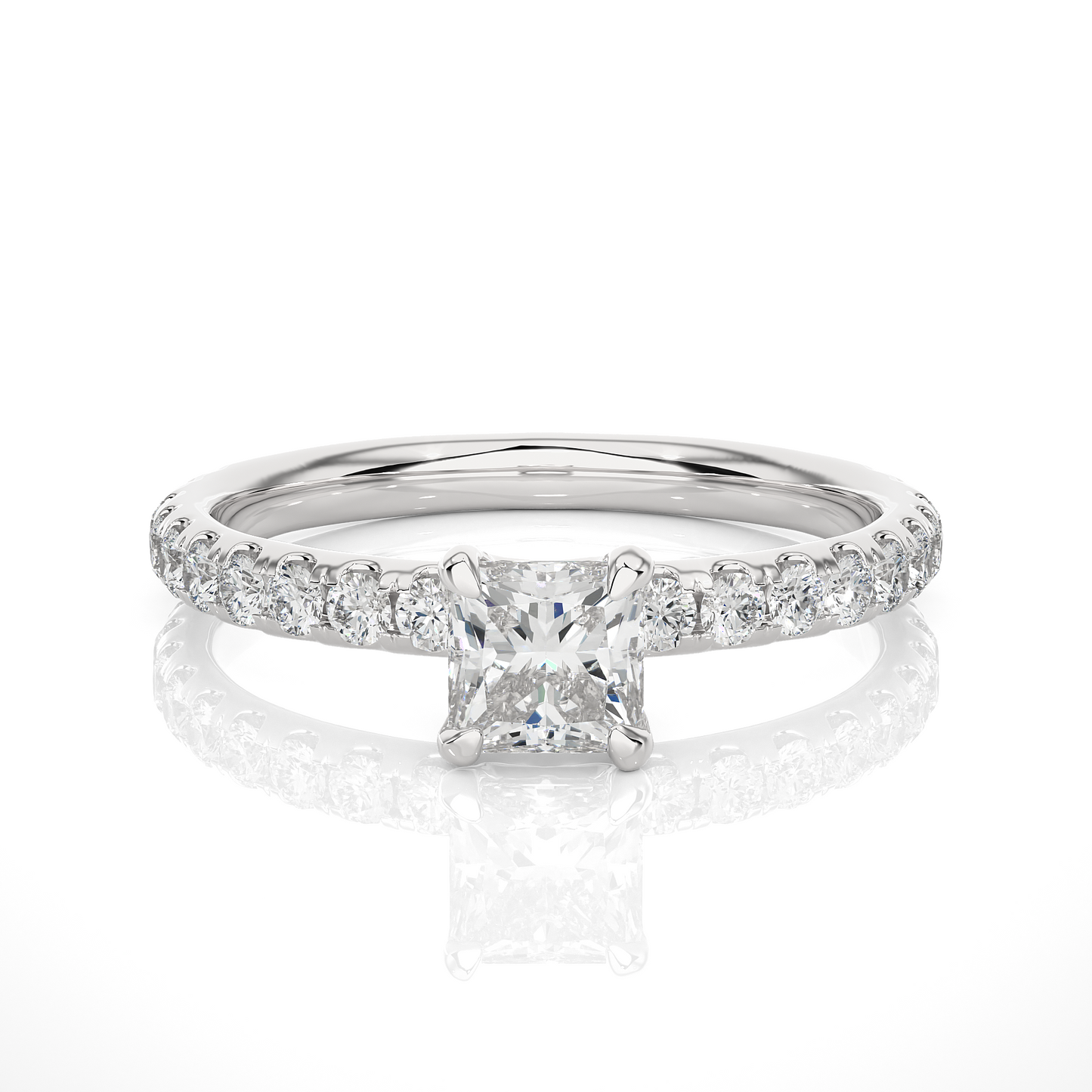 Imperial Princess Side Stone Ring